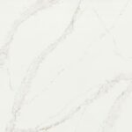 Motif marbre blanc avec veines grises subtile.